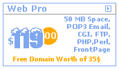 50 mb web hosting free pop3 email cgi ftp perl php mysql frontpage extentions free domain registration